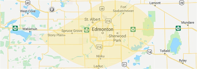 Google Maps Screenshot of Edmonton Metropolitan
